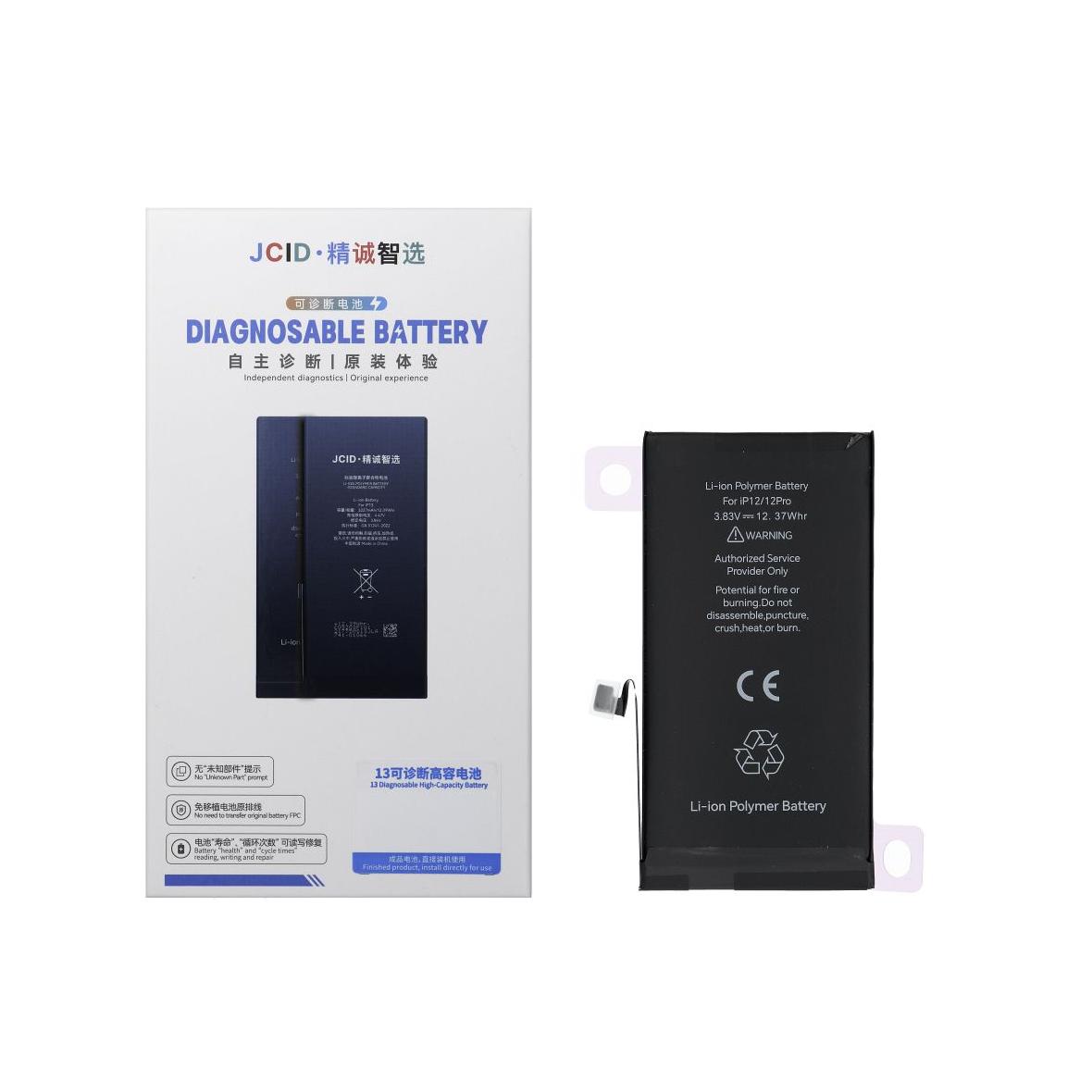 JCID Bateria z możliwością przypisania jako USED do iPhone 12 / 12 Pro 3230 mAh(zwiększona pojemność)