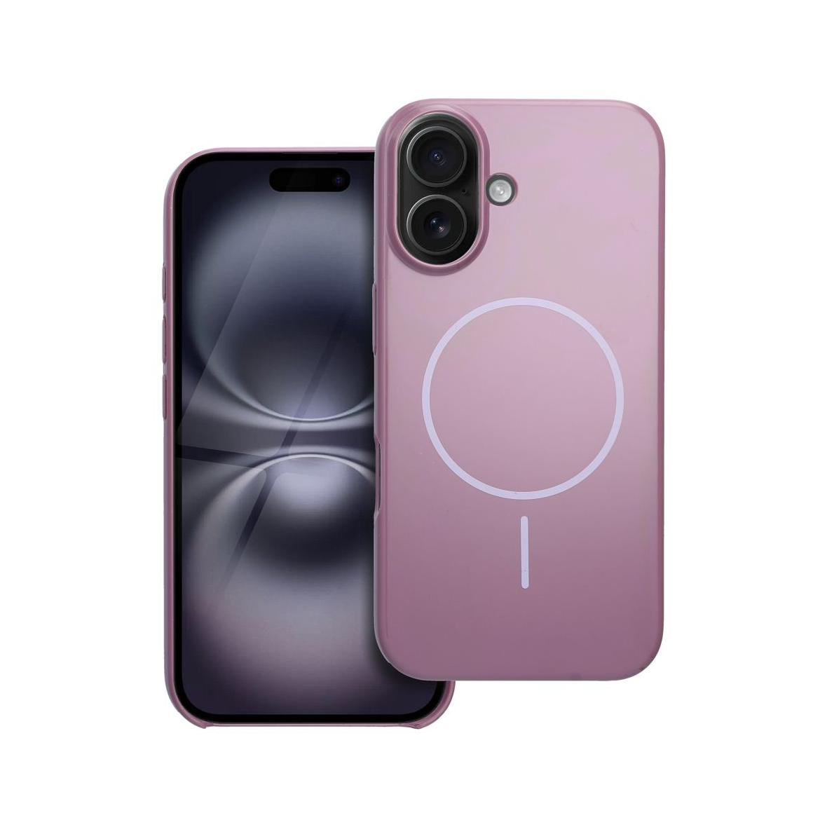Etui na iPhone 16 Glossy Mag Cover zgodny z MagSafe fioletowe
