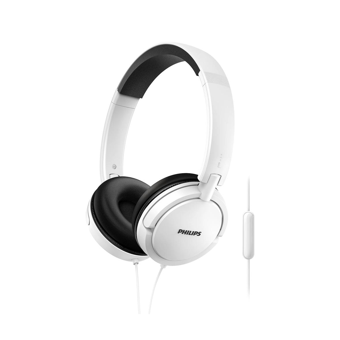 Słuchawki przewodowe nagłowne jack 3,5mm PHILIPS SHL5030WT białe