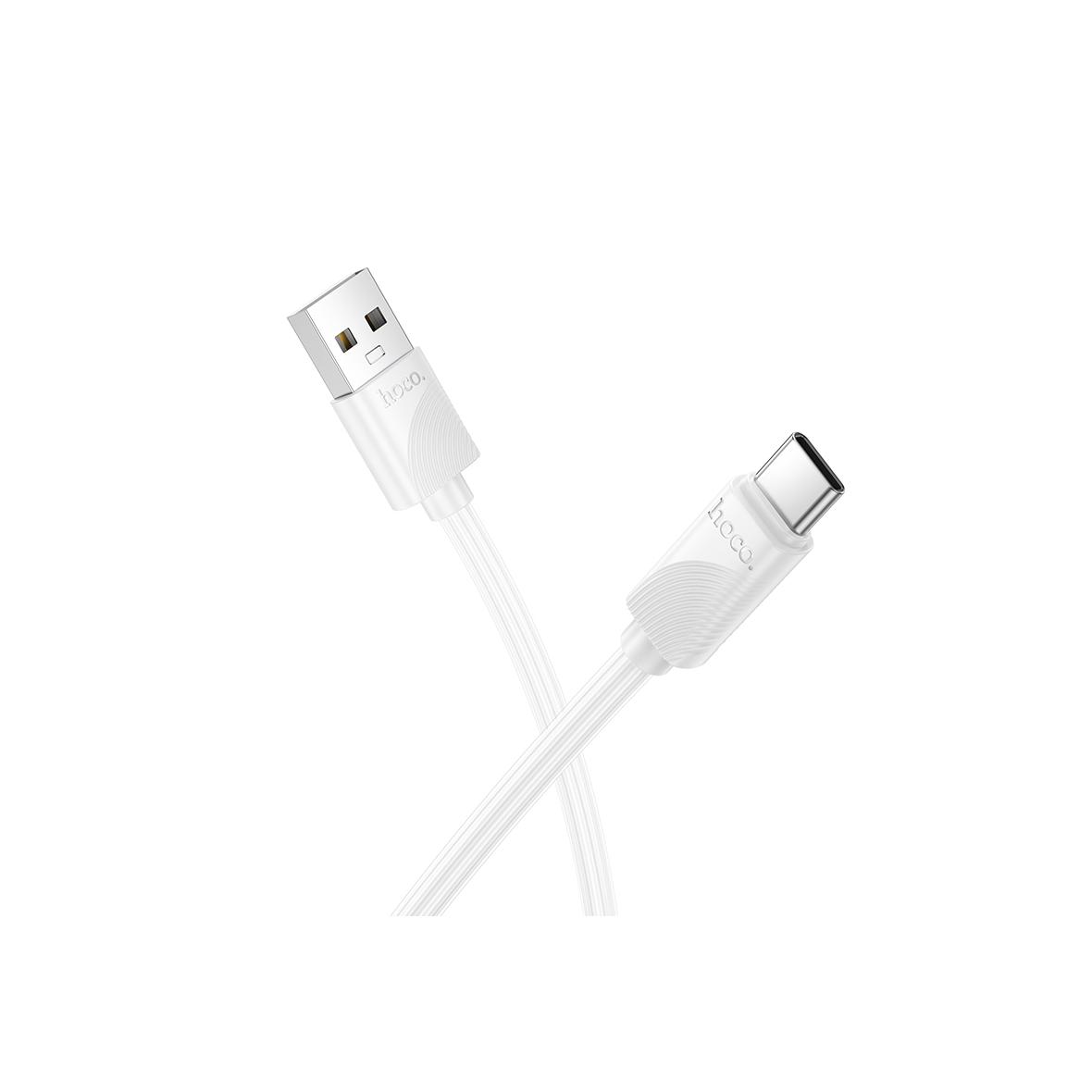 Kabel USB A do USB C Hoco 3A 1 m X114 biały
