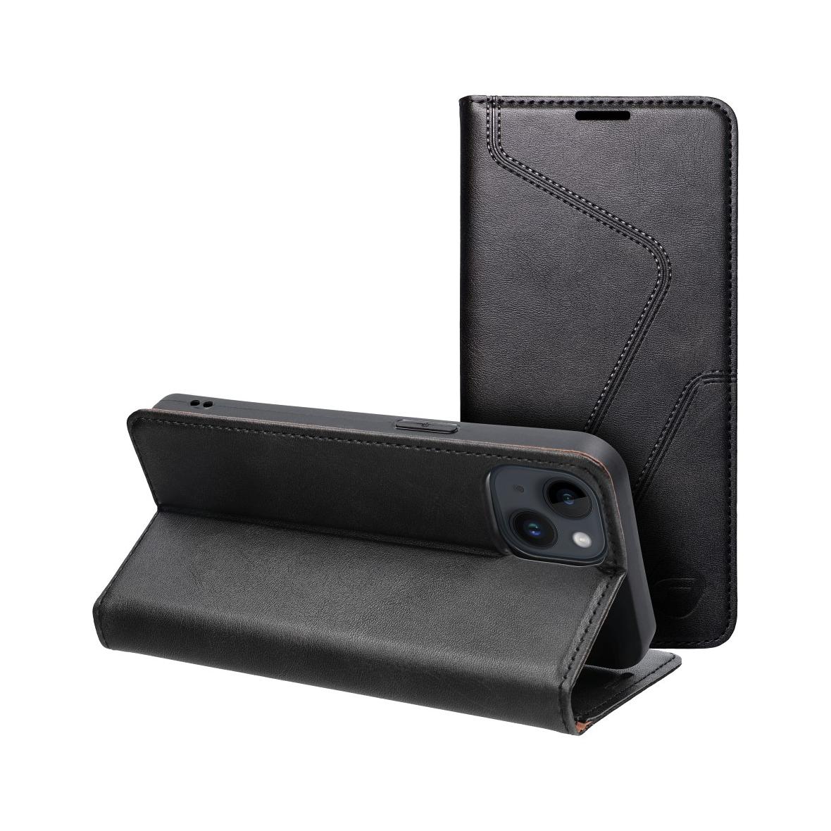 Pokrowiec na iPhone 14 Forcell F-Protect RFID Blocker Book czarny