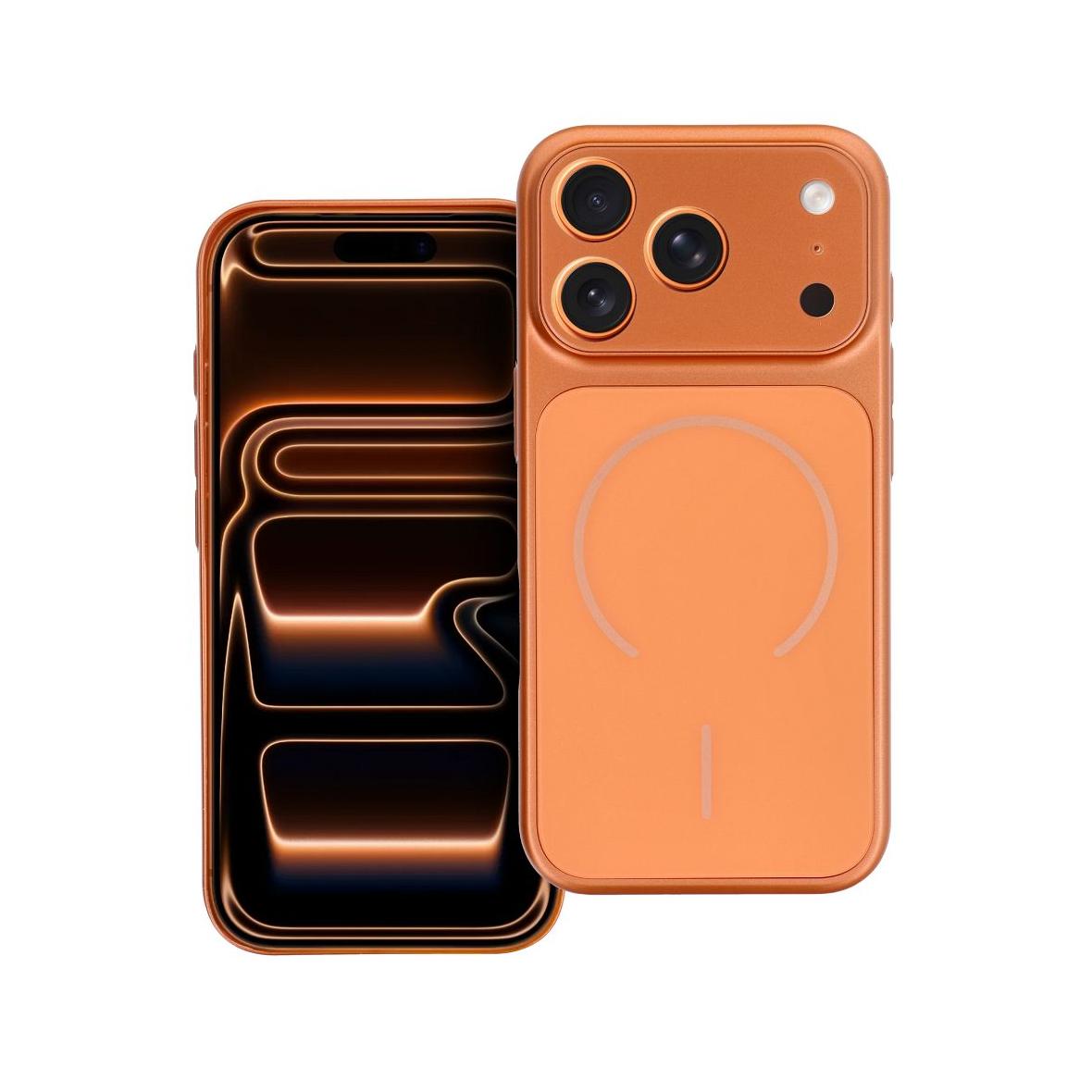 Futerał do iPhone 15 PRO MAX Make 17 zgodny z MagSafe pomarańczowy
