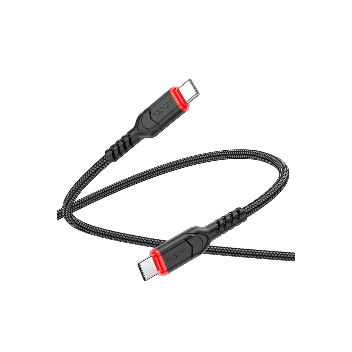 Kabel USB C do USB C Hoco 3A 60W 3 m X59 czarny