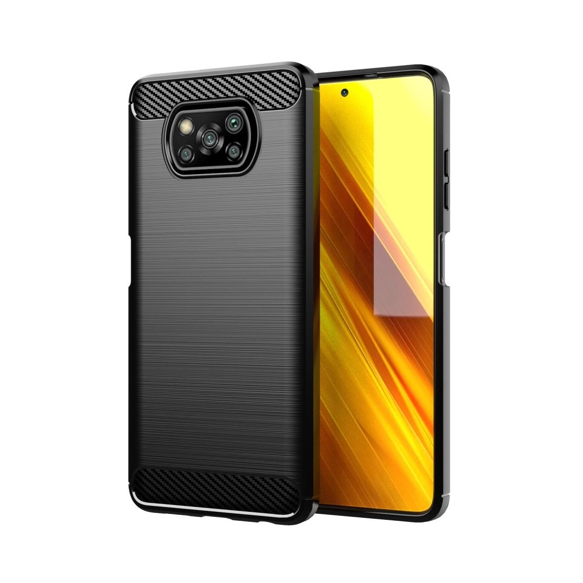 Futerał do Xiaomi Poco X3 Carbon czarny