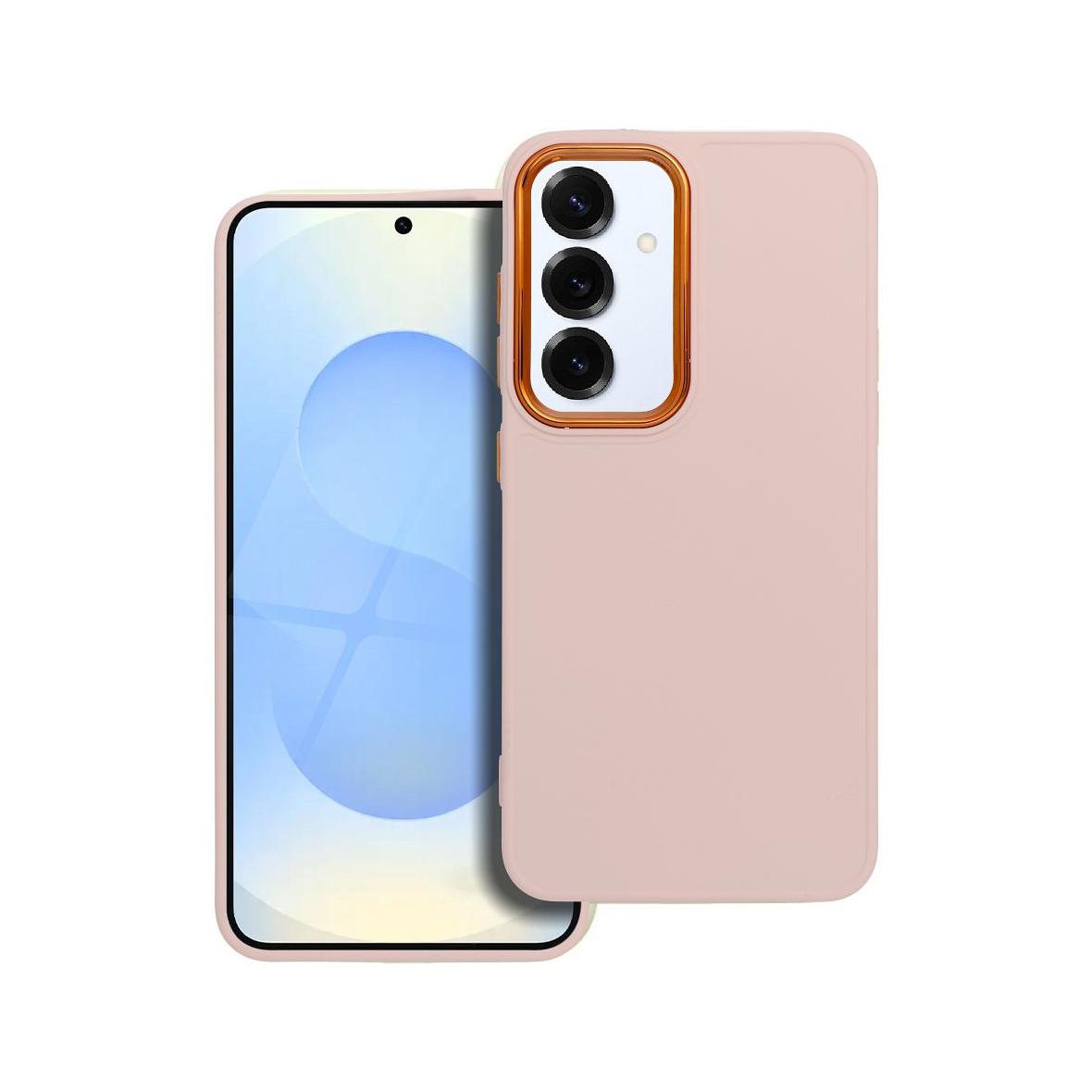 Futerał do Samsung S25 Frame pudrowy róż