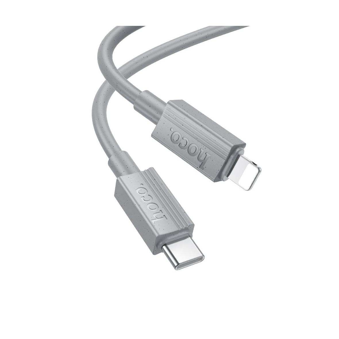 Kabel USB C do Lightning Hoco PD 27W 1 m X107 szary