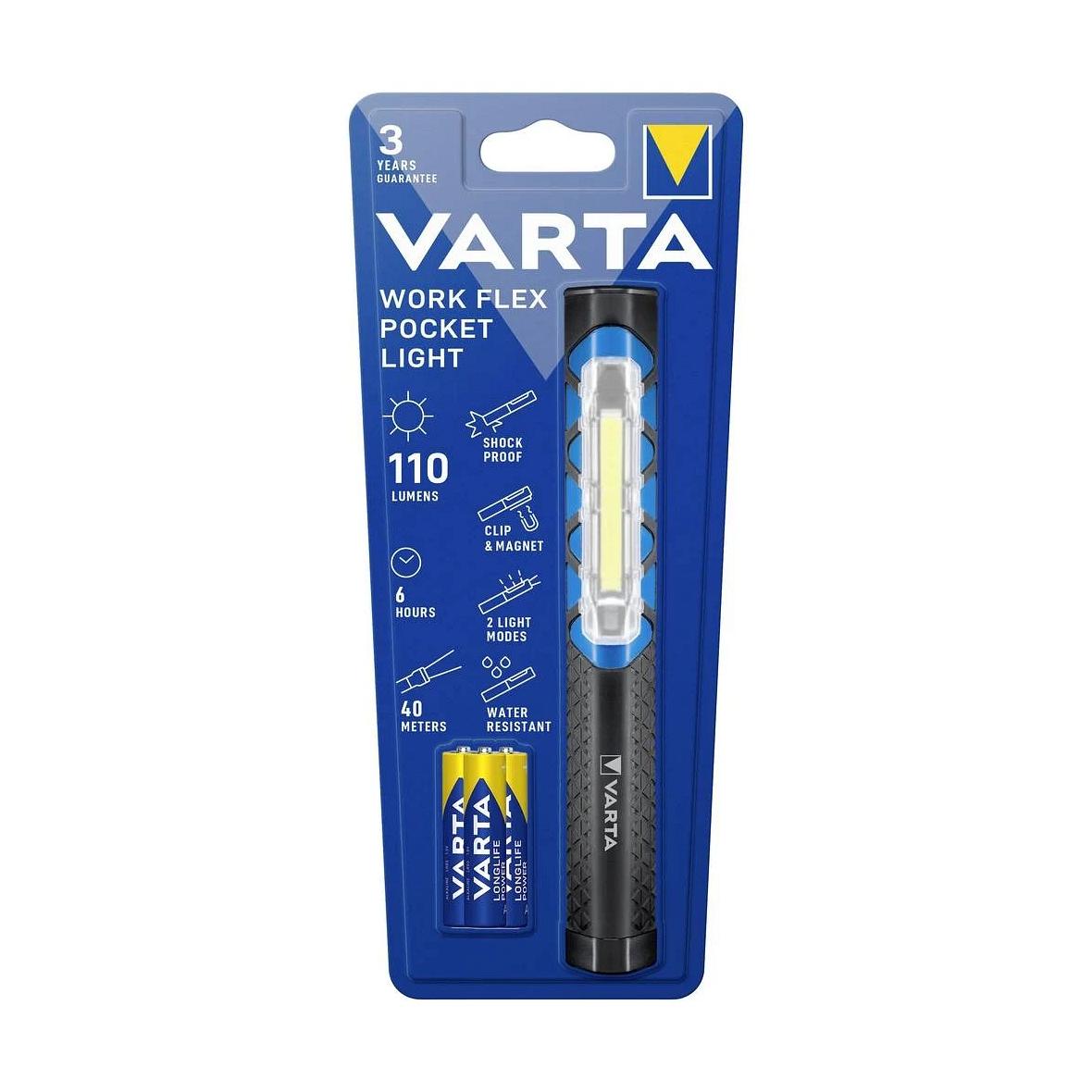 VARTA latarka LED Pen light 17647 + 3 x baterie R3 (AAA)