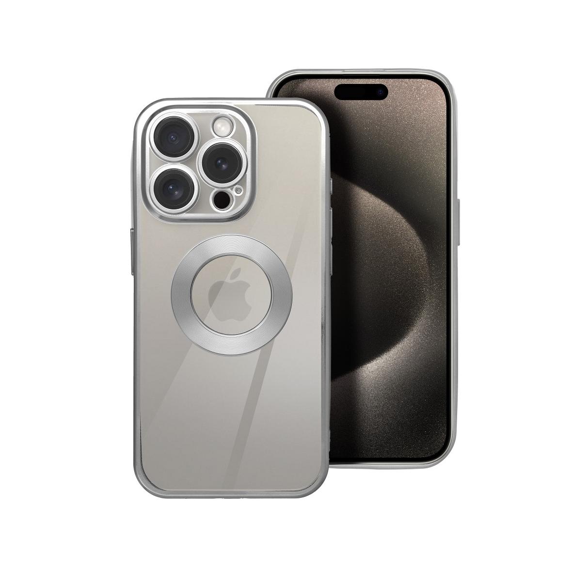 Futerał do iPhone 17 PRO Glam srebrny