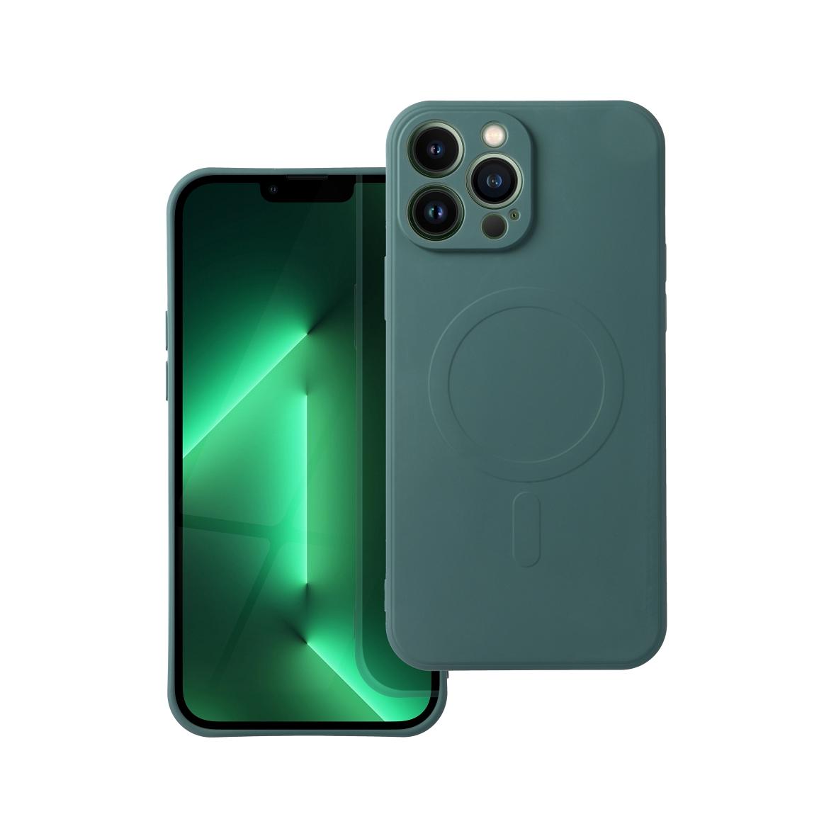 Futerał do Samsung A56 Silicone Mag Cover zgodny z MagSafe zielony