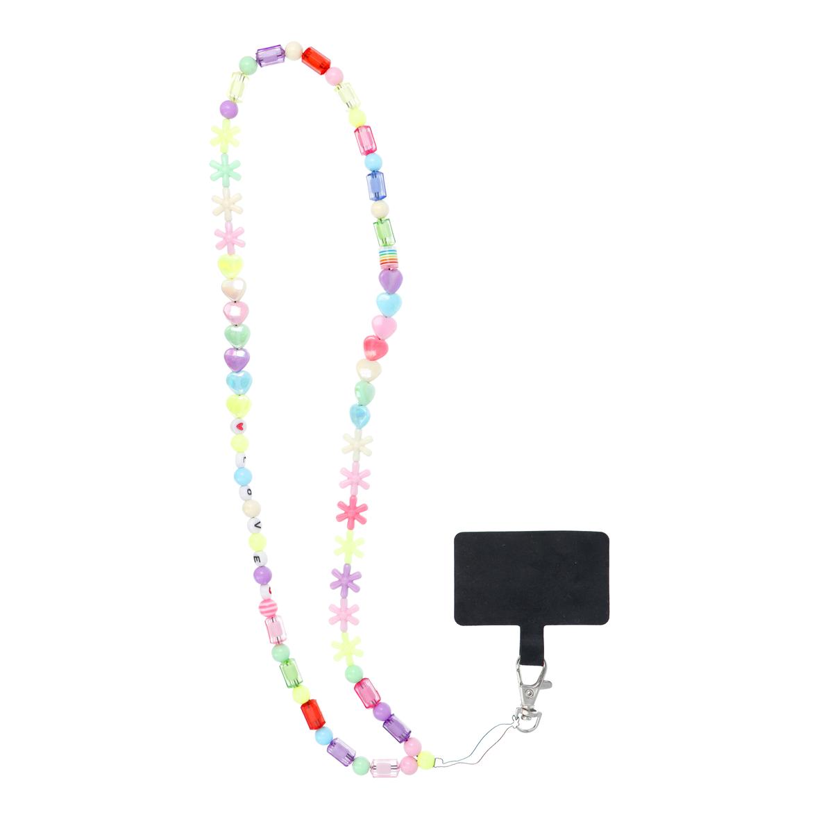 Smycz do telefonu, Zawieszka do telefonu - PIXIE / długość sznura 68cm (34cm w pętli) / na szyję - gwiazdki