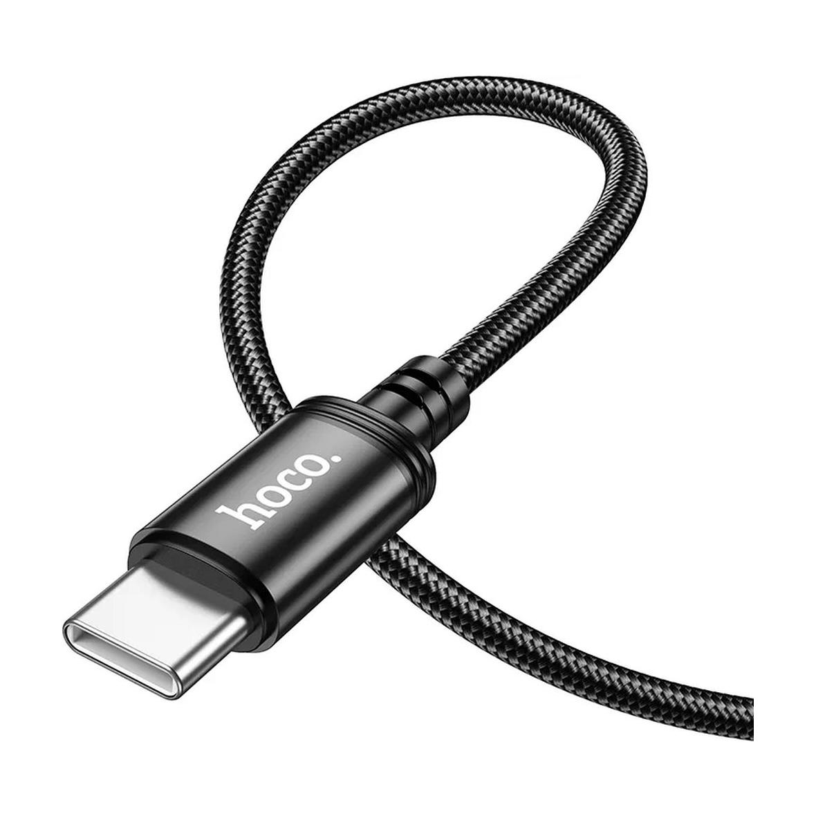 Kabel USB C do USB C Hoco 3A 60W 1 m X89 czarny