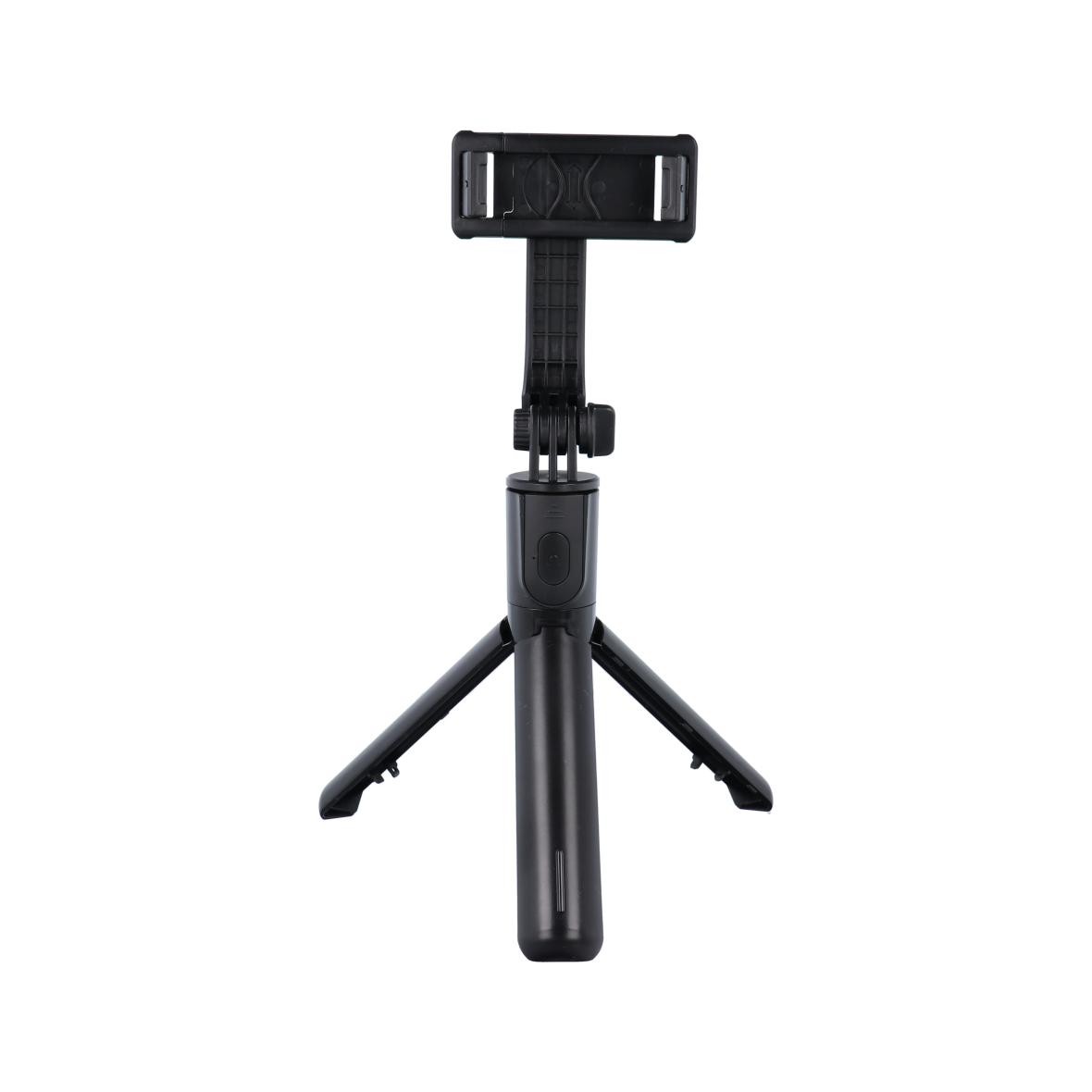 Uchwyt selfie z pilotem bezprzewodowym tripod F01 czarny