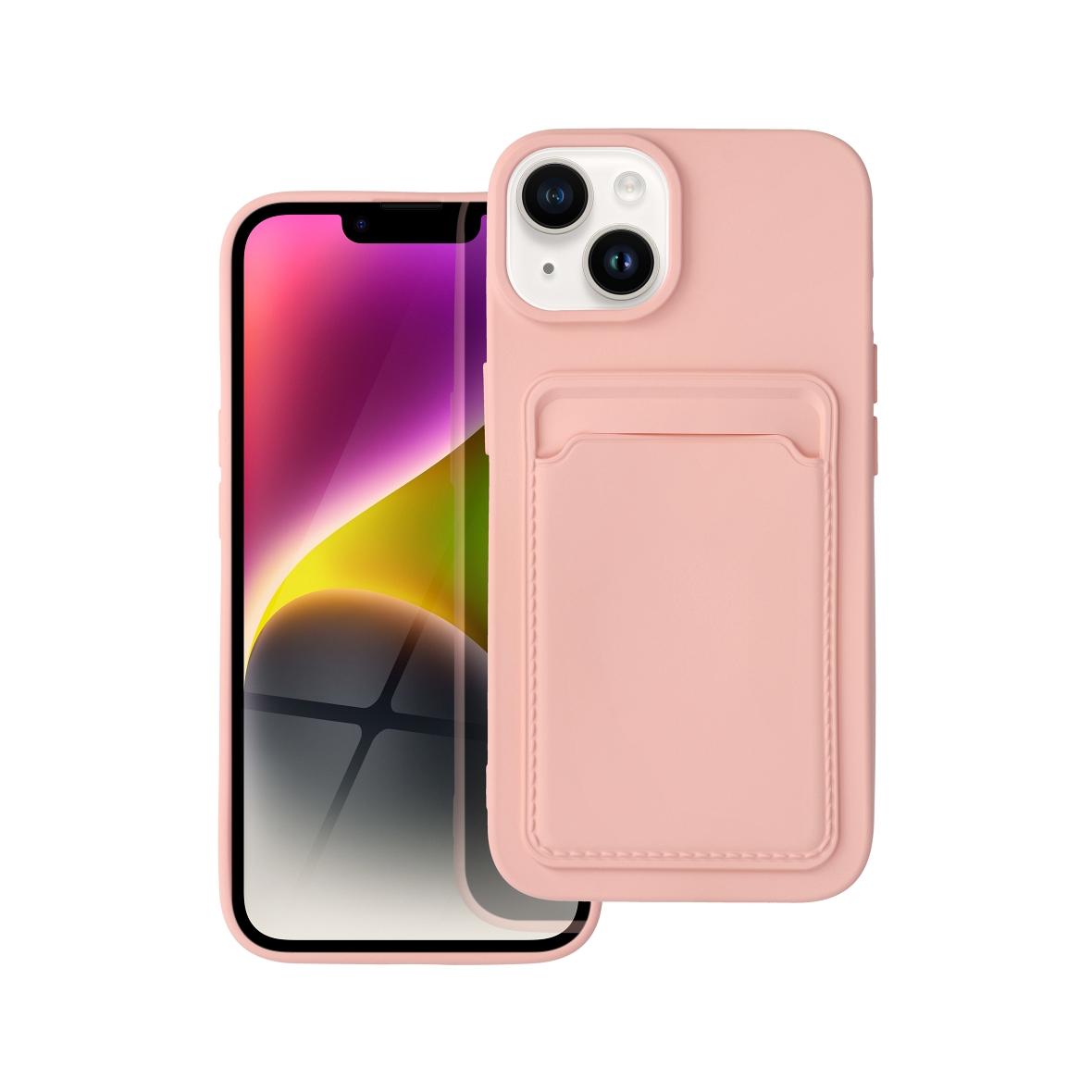 Futerał CARD CASE do IPHONE 14 różowy