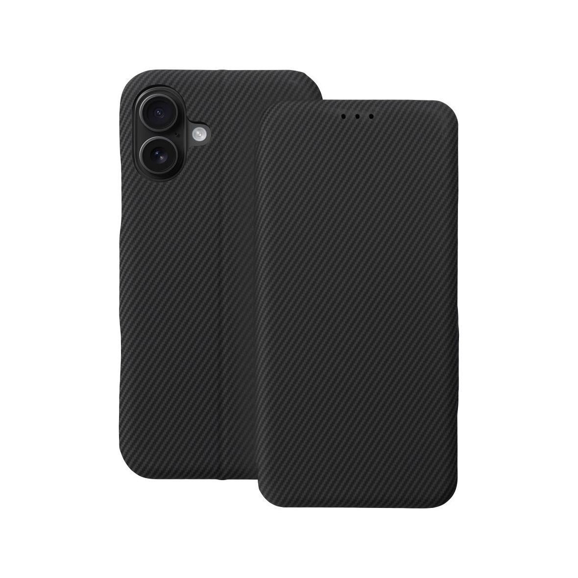 Etui z klapką na iPhone 16 PLUS Folio Side Magnet czarne
