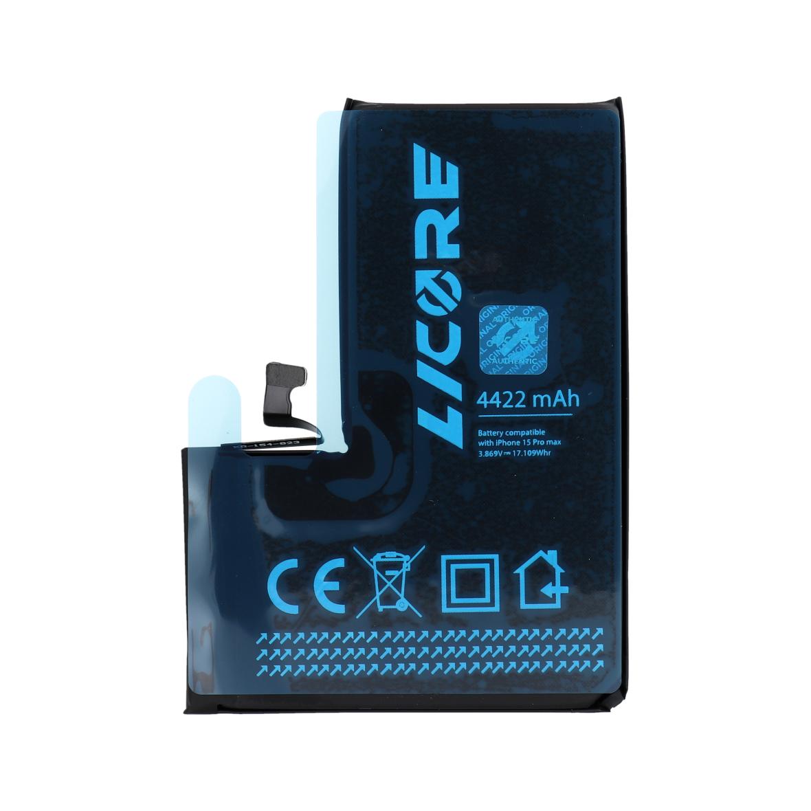 LICORE bateria do IPHONE 15 Pro Max 4422 mAh