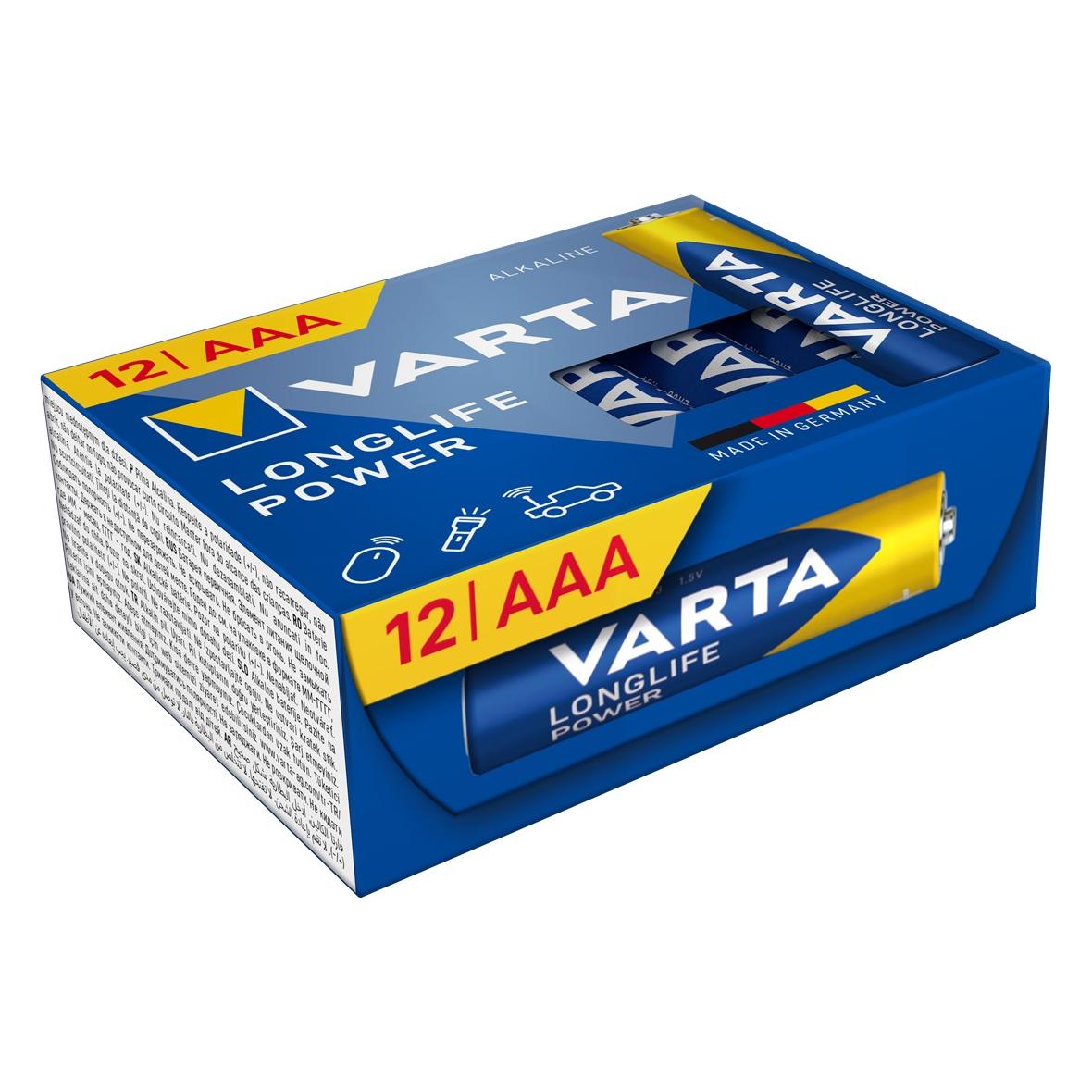 VARTA bateria alkaliczna R3 (AAA) Longlife Power 12 szt