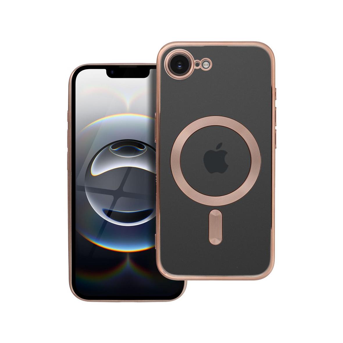Futerał do iPhone SE 2025 Electro Mag Cover zgodny z MagSafe brązowy