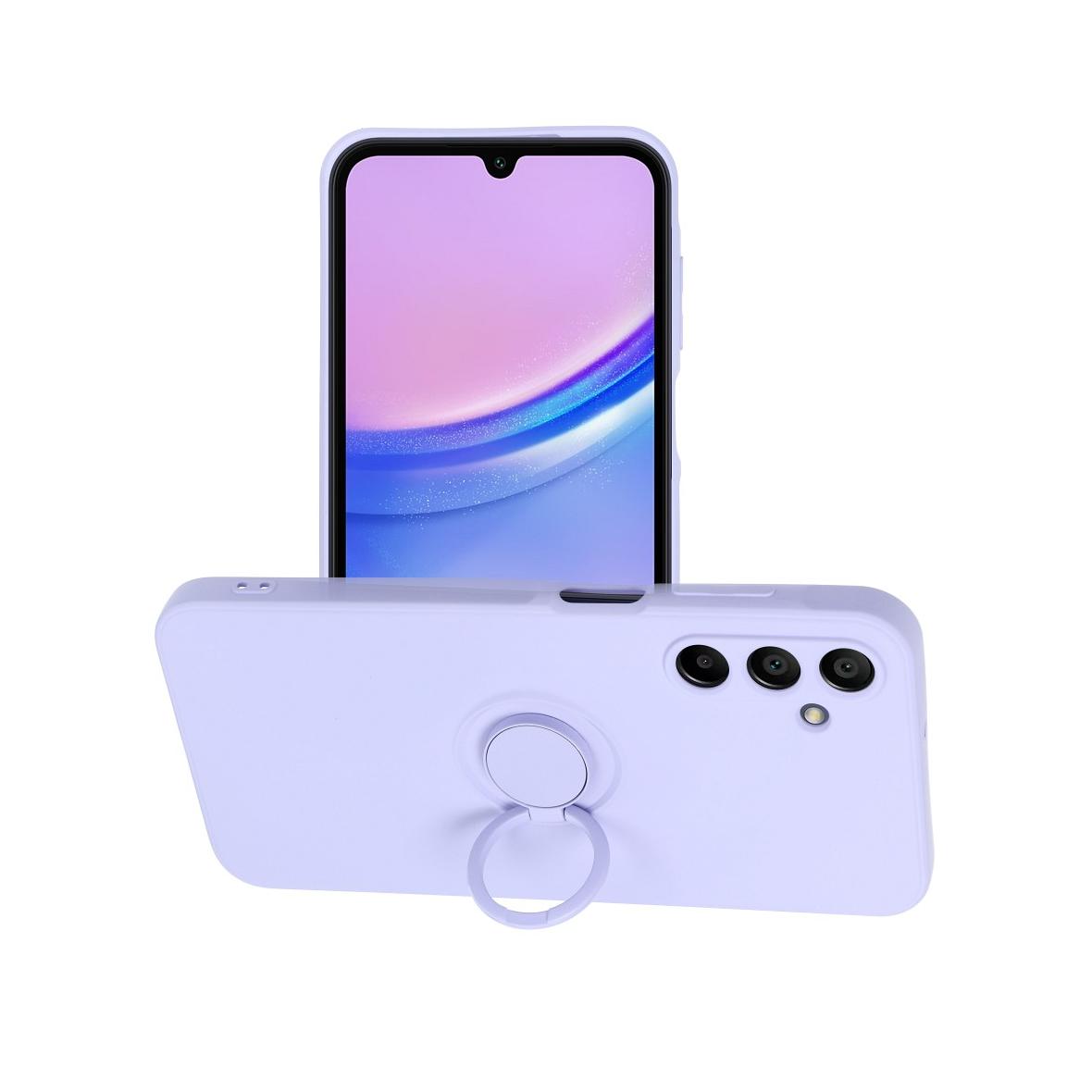 Futerał do Samsung A15 5G / A15 4G Silicone Ring fioletowy