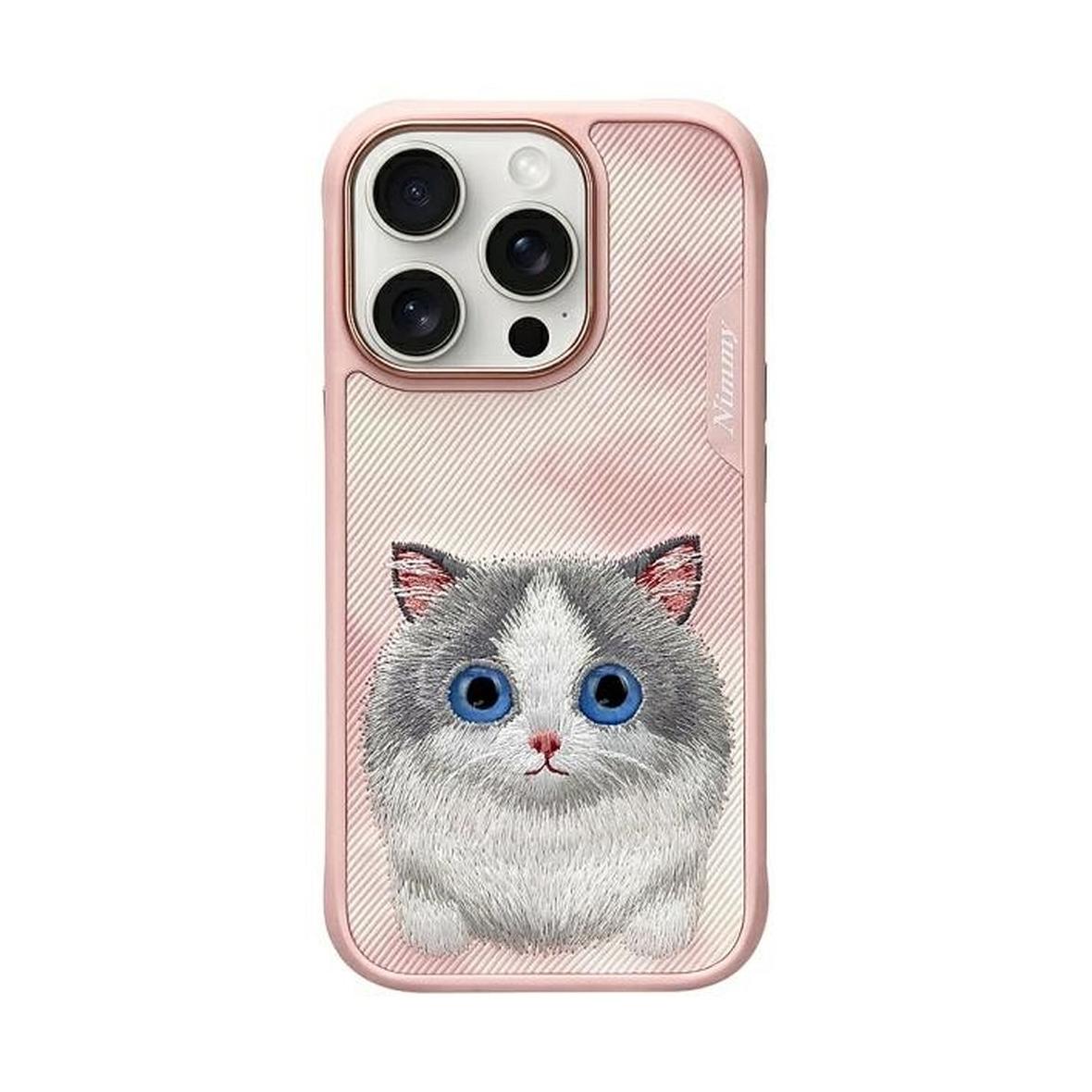 NIMMY futerał BIG EYED PET 2.0 Cat do IPHONE 16 Pro różowy