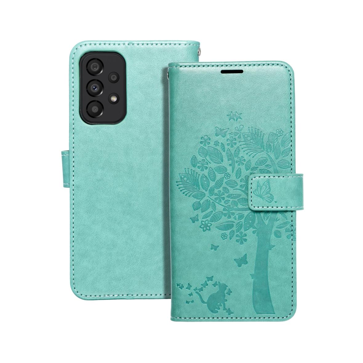 Etui z klapką na Samsung A33 5G Mezzo Book drzewo zielone