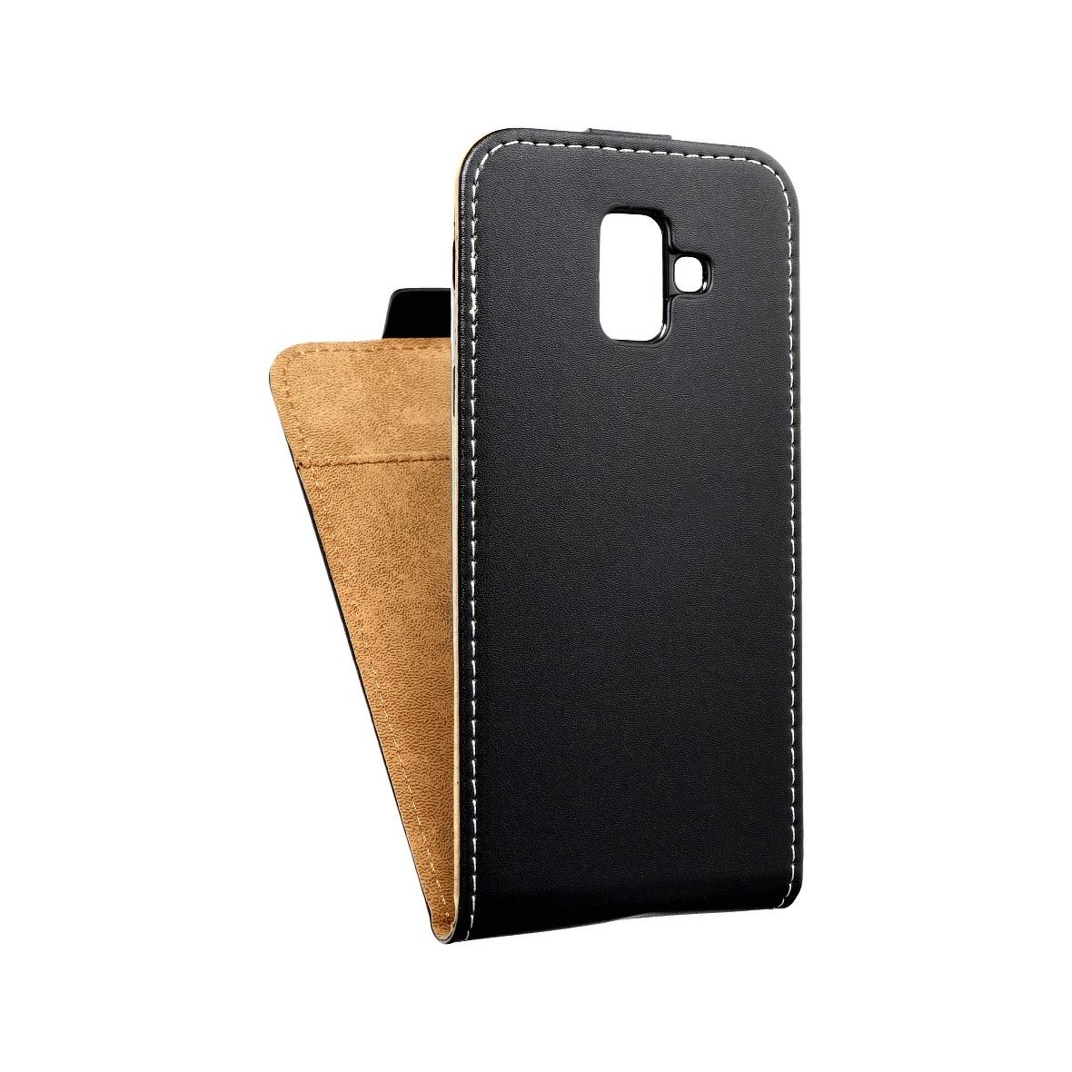 Kabura SLIM FLEXI FRESH pionowa do SAMSUNG A6 2018 czarna