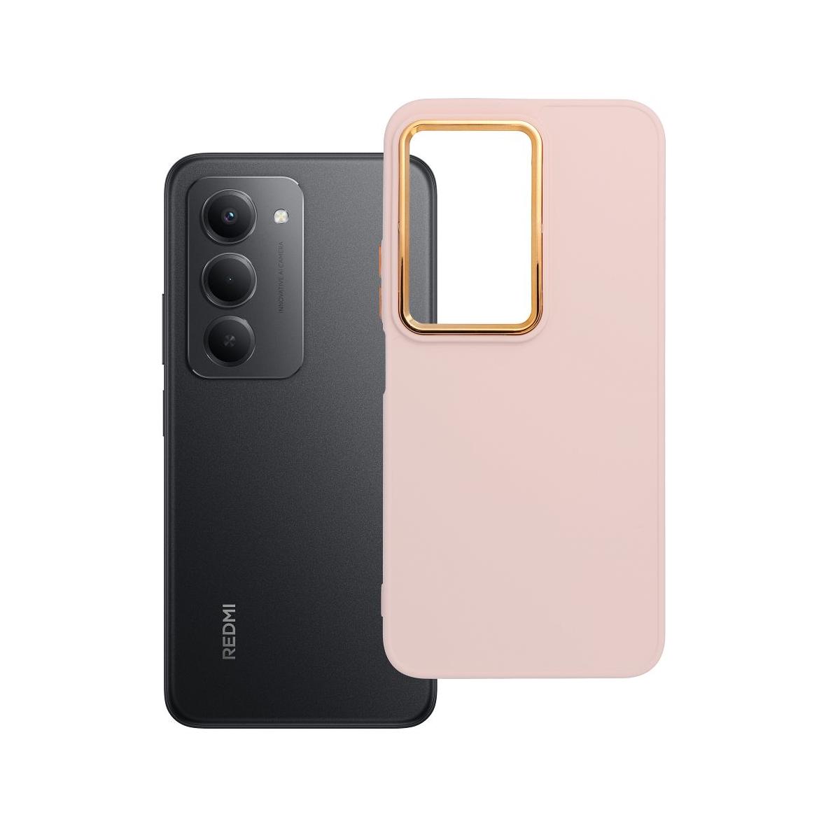 Futerał do Xiaomi Redmi 15 4G / 5G (171,1mm) Frame pudrowy róż