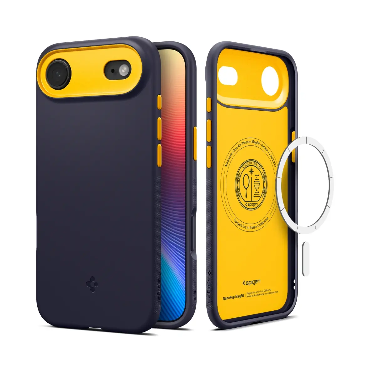 SPIGEN futerał NANO POP MAG kompatybilny z MagSafe do IPHONE 17 Air blueberry navy