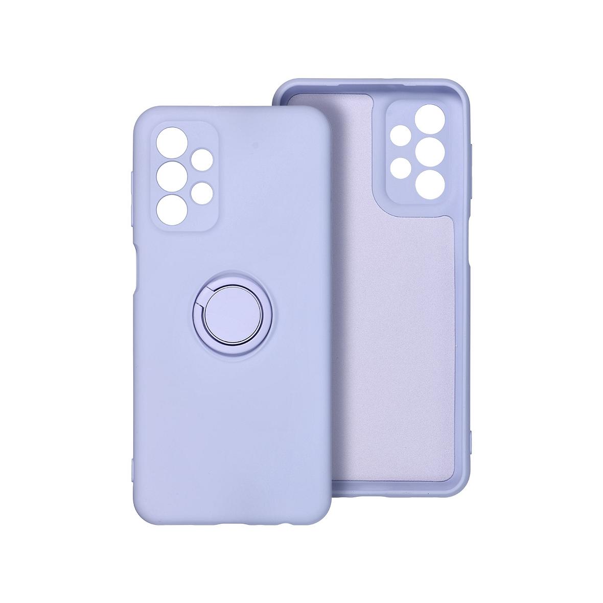 Futerał do Samsung A57 5G Silicone Ring fioletowy