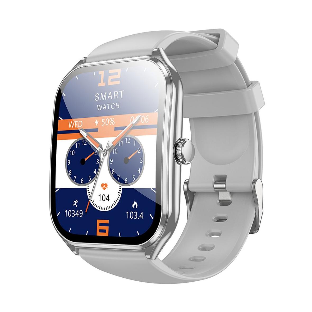 Smartwatch Hoco 1,96" AMOLED IP67 z funkcją rozmowy Y28 srebrny