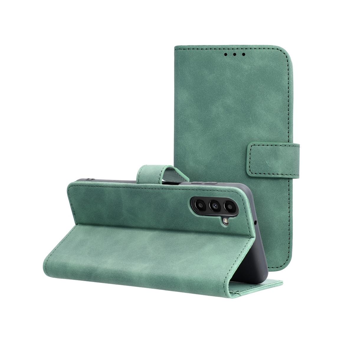 Etui z klapką na Samsung A13 5G / A04S Tender Book zielone
