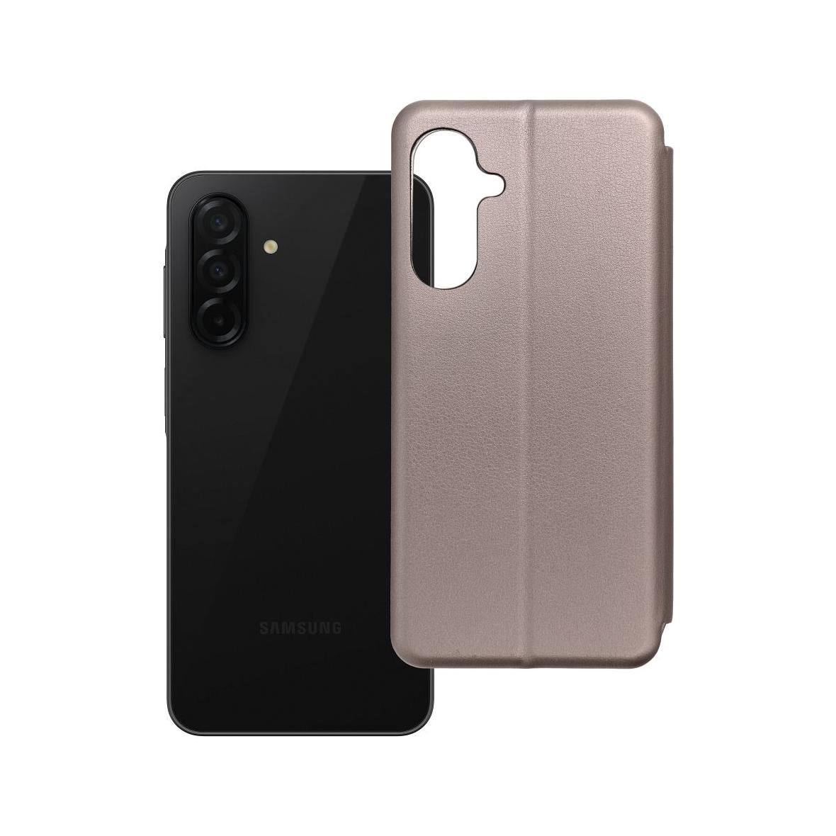 Etui z klapką na Samsung A26 Elegance Book stalowe