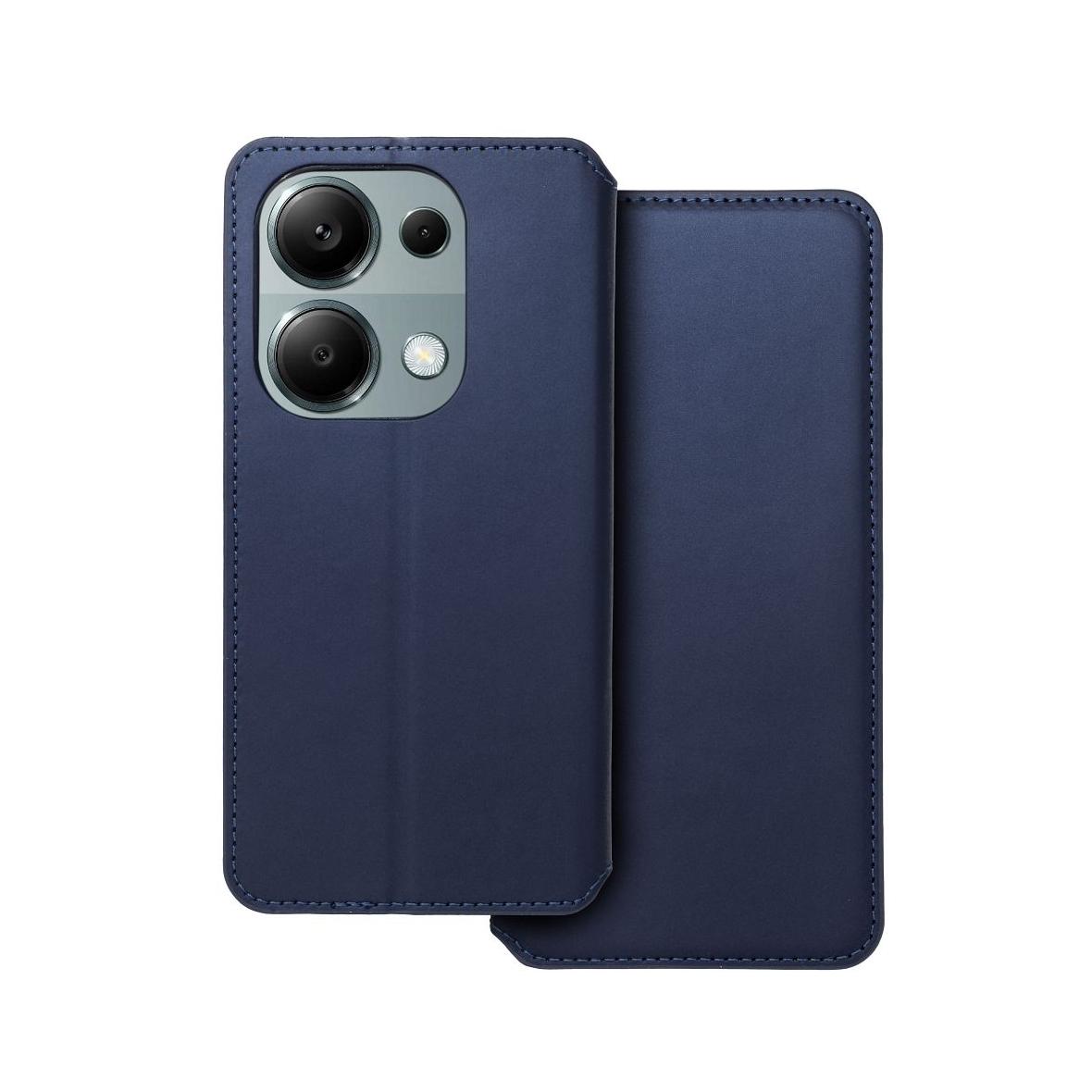 Etui z klapką na Xiaomi Redmi NOTE 13 PRO 4G Dual Pocket Book granatowe