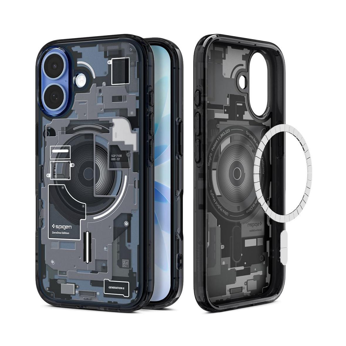 SPIGEN futerał ULTRA HYBRID MAG MAGSAFE IPHONE 17 ZERO ONE BLACK