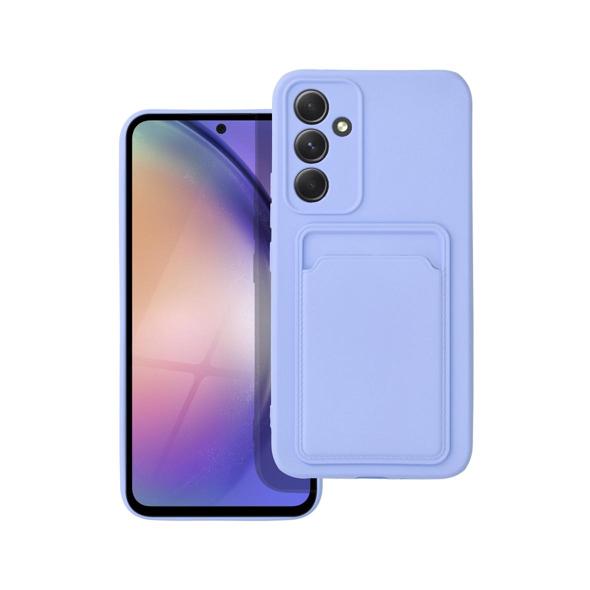 Futerał CARD CASE do SAMSUNG A54 5G fioletowy