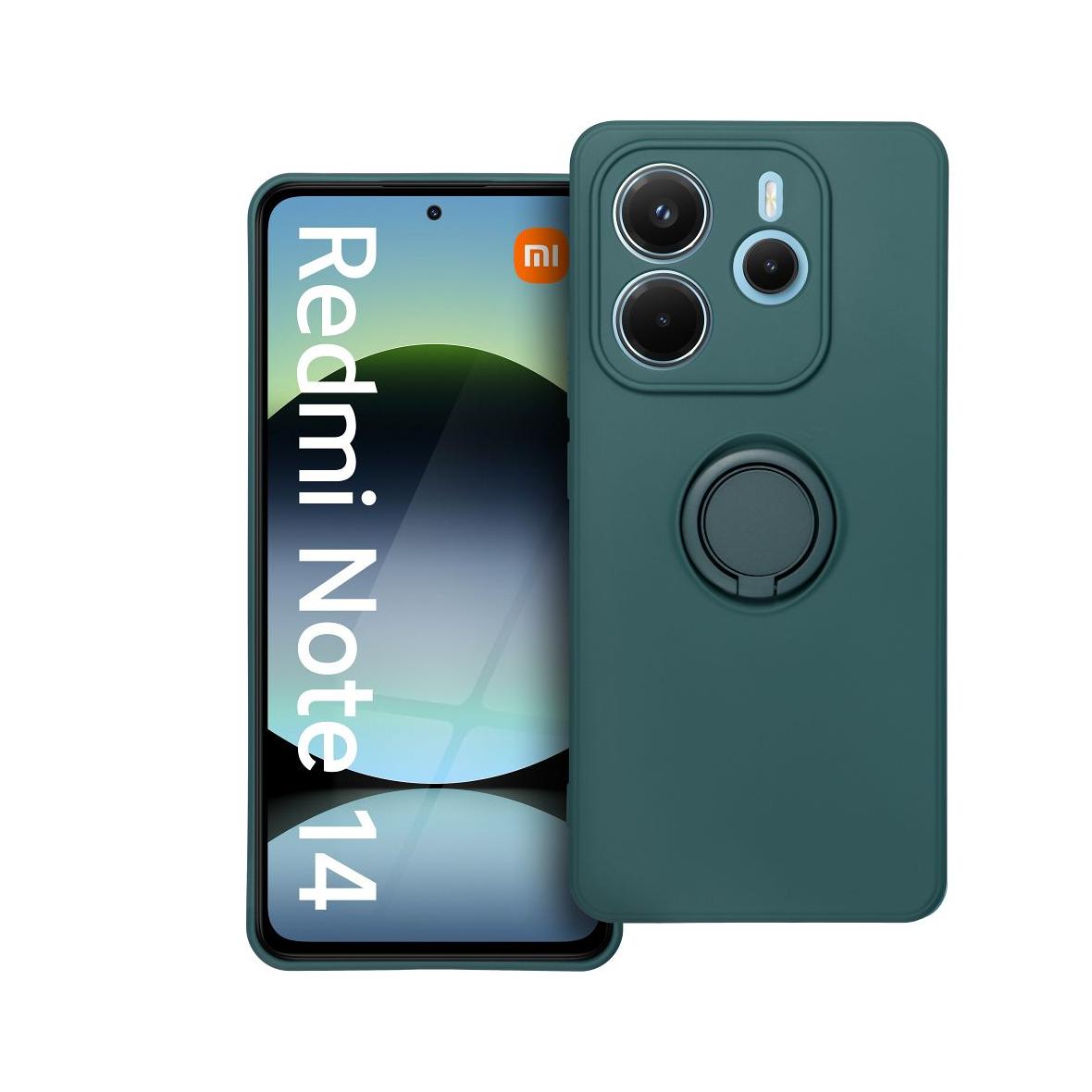 Futerał do Xiaomi Redmi Note 14 5G Silicone Ring zielony