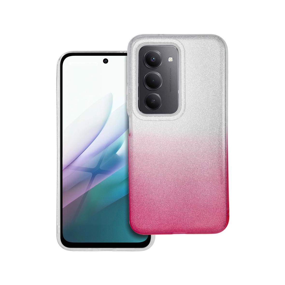 Futerał do Xiaomi Redmi 15 4G / 15 5G Shining transparentny różowy
