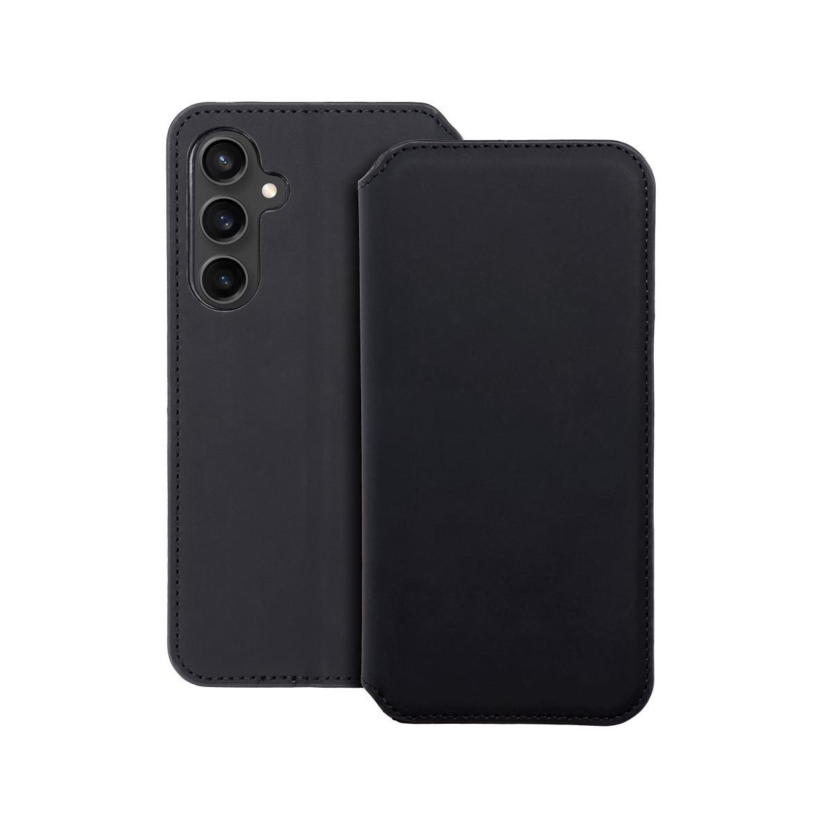 Etui z klapką na Samsung S23 FE Dual Pocket Book czarne