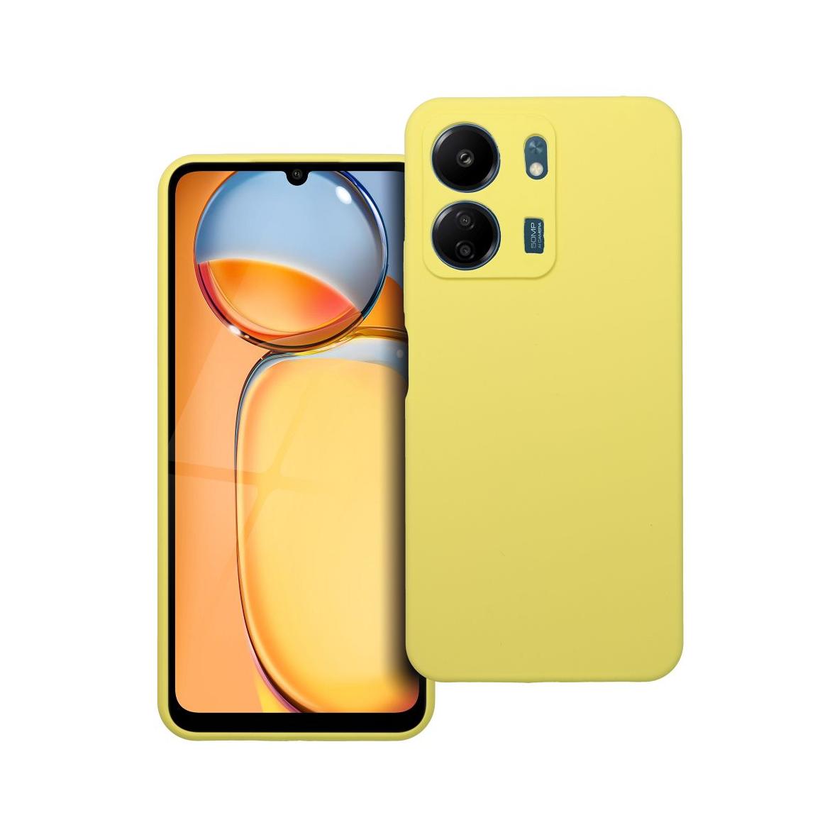 Futerał do Xiaomi Redmi 13C Silicone 2mm żółty