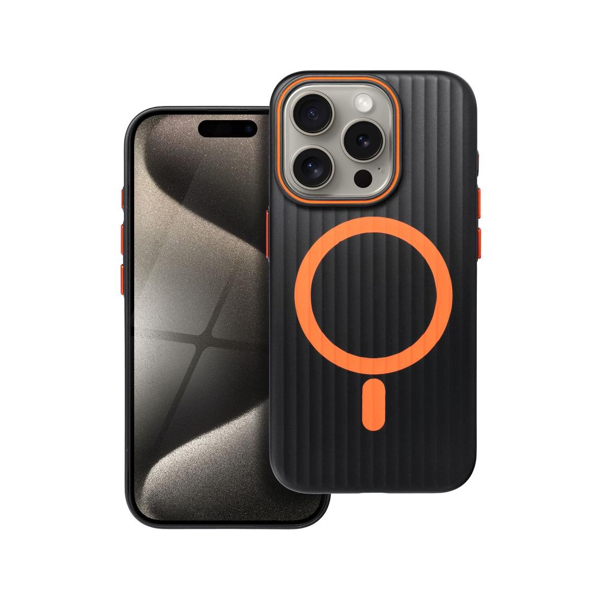 Futerał do iPhone 15 PRO Simply zgodny z MagSafe tytanowy czarny
