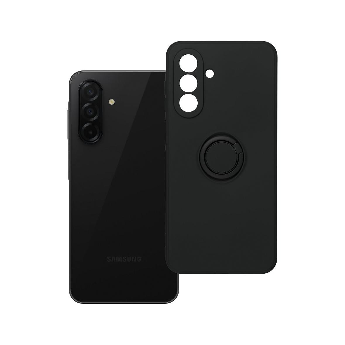 Futerał do Samsung A26 5G Silicone Ring czarny