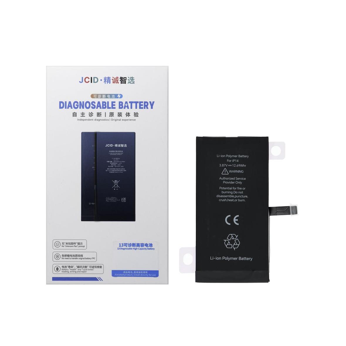 JCID Bateria z możliwością przypisania jako USED do iPhone 14 3279 mAh (standardowa pojemnosc)