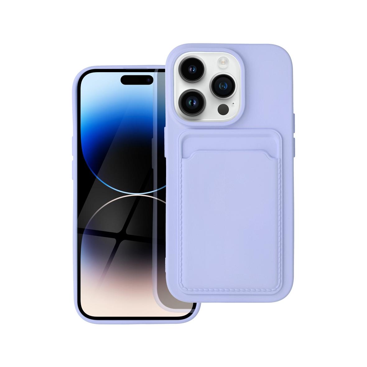 Futerał do iPhone 14 PRO Card Case fioletowy