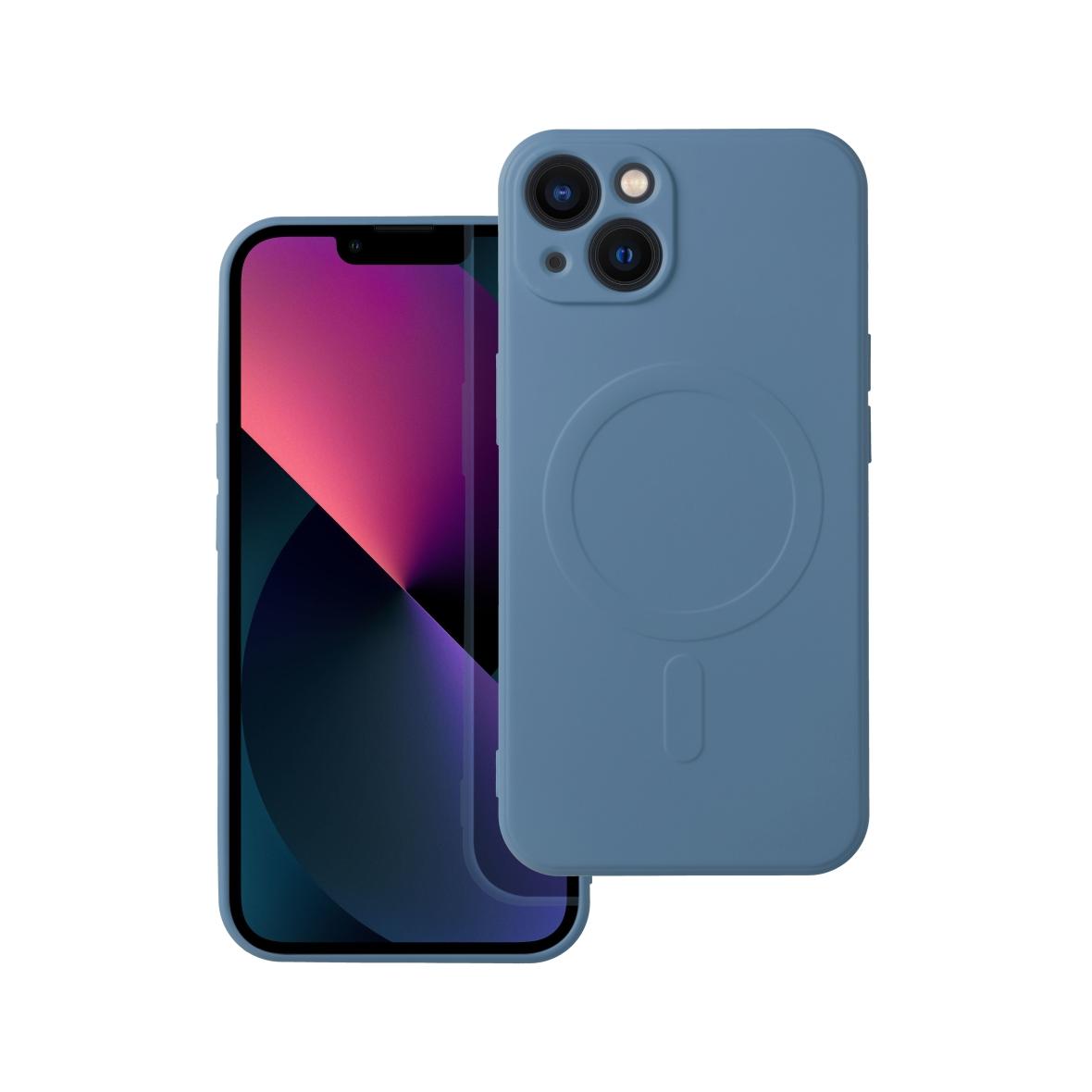 Futerał do iPhone 13 Silicone Mag Cover zgodny z MagSafe niebieski