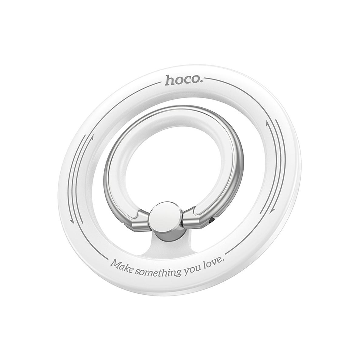 Uchwyt na telefon na palec Hoco magnetyczny Ring GH1 biały