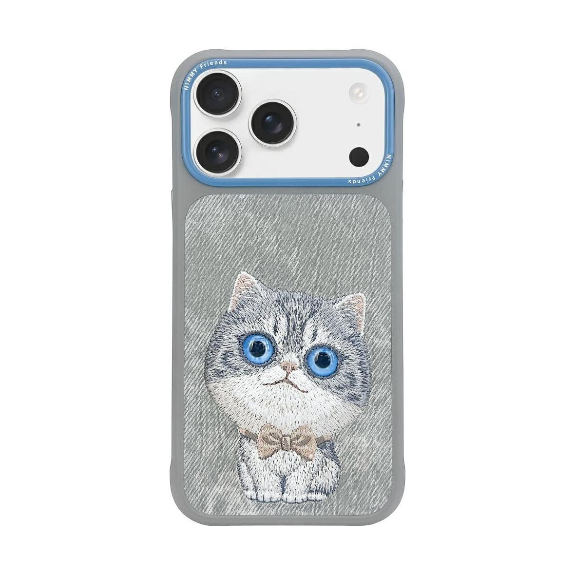 NIMMY futerał BIG EYED PET 2.0 Cat do IPHONE 17 Pro szary