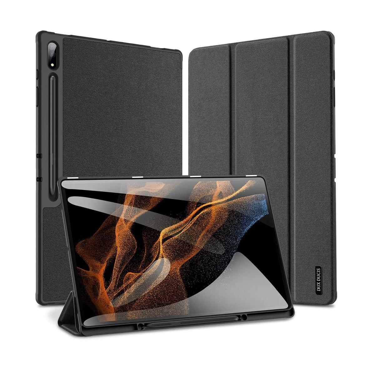 DUX DUCIS etui DOMO składane z miejscem na rysik do SAMSUNG Tab S8 Ultra/S9 Ultra czarne