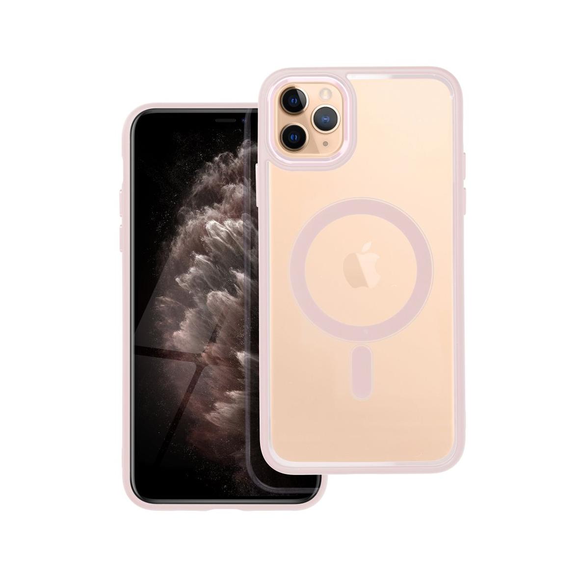 Futerał do iPhone 11 PRO MAX Color Edge Mag Cover zgodny z MagSafe różowy