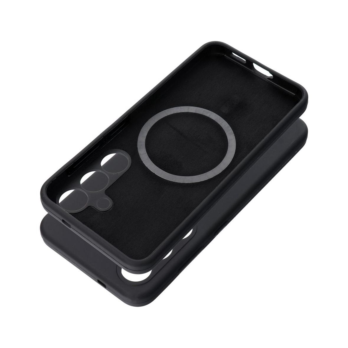 Futerał do Samsung S25 EDGE Silicone 2mm zgodny z MagSafe czarny