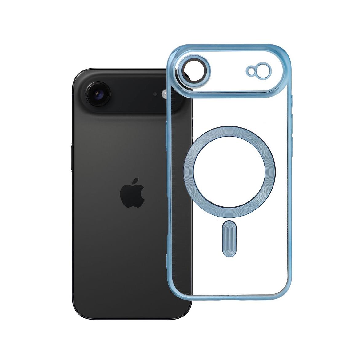 Futerał do iPhone 17 AIR Electro Mag Cover zgodny z MagSafe niebieski