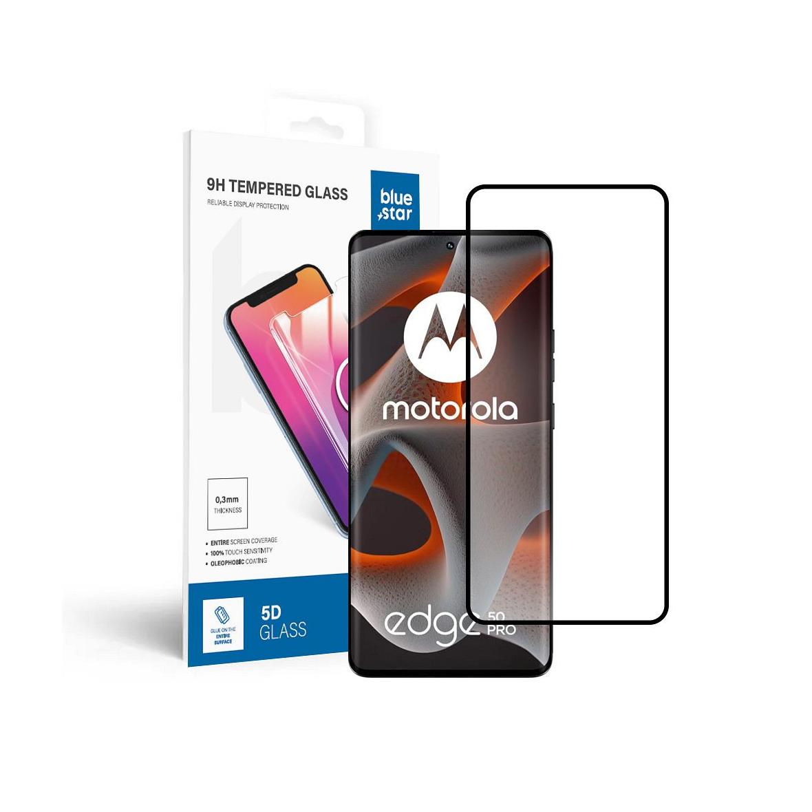 Szkło hartowane do Motorola Edge 50 PRO Blue Star 5D czarne